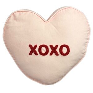 Heart-Shaped Pillow with XOXO
